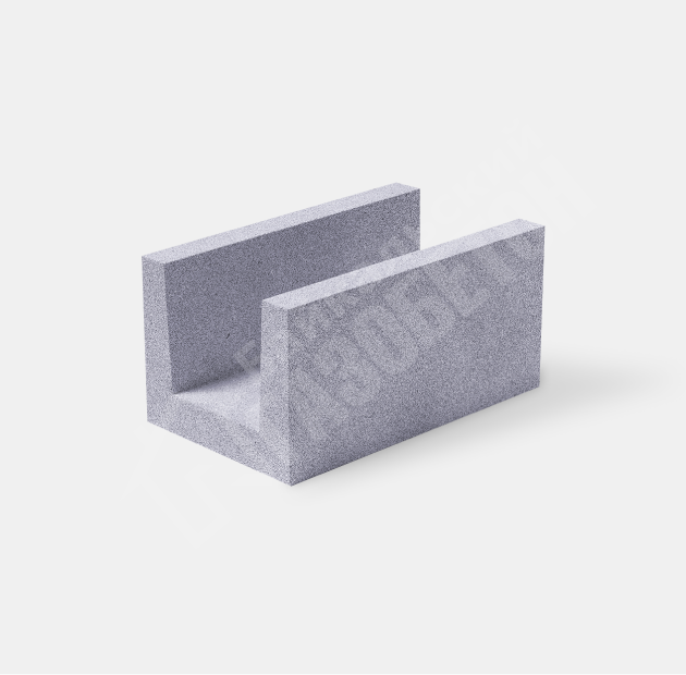 картинка U-Блок автоклавного газобетона Б3, (Краслэнд) 